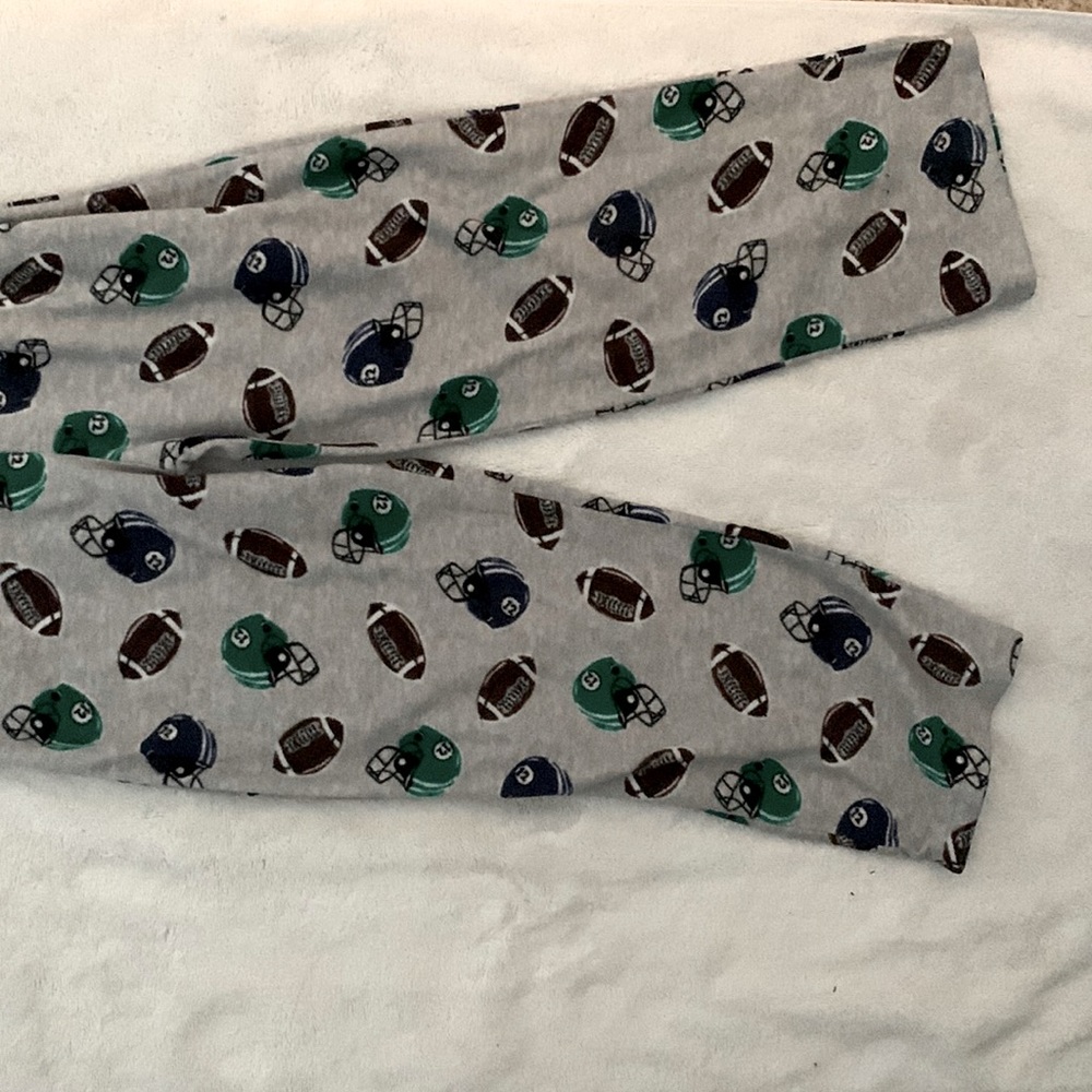 small child football pajama pants
